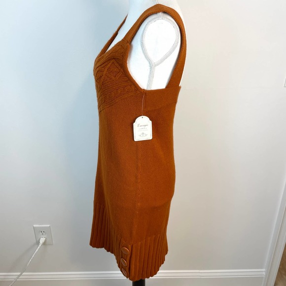 Energie Sleeveless Sweater Dress In Orange Size Medium NWT - Picture 4 of 10